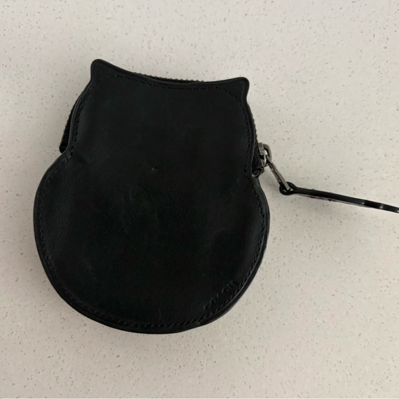 Coach leather Black Owl-Shaped Coin Purse - Picture 7 of 11